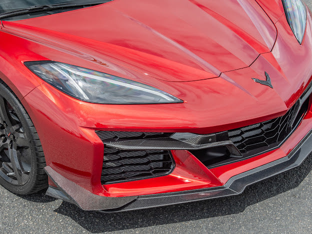 2020+ CHEVROLET CORVETTE C8 Z06 | CARBON FIBER FRONT BUMPER GRILLE INSERT PAIR